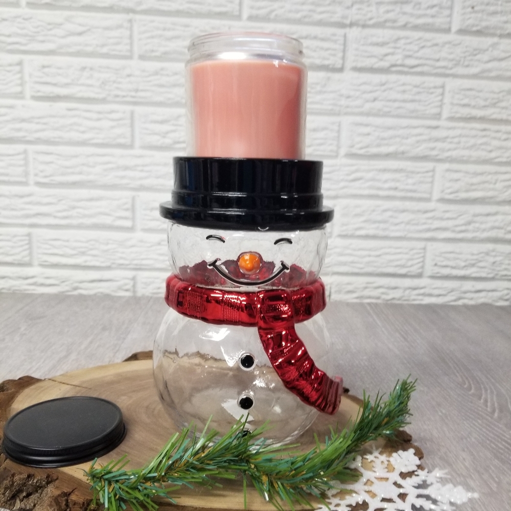 BBW Snowman single wick pedesal PLEASE READ DESCRIPTION - Picture 5 of 6